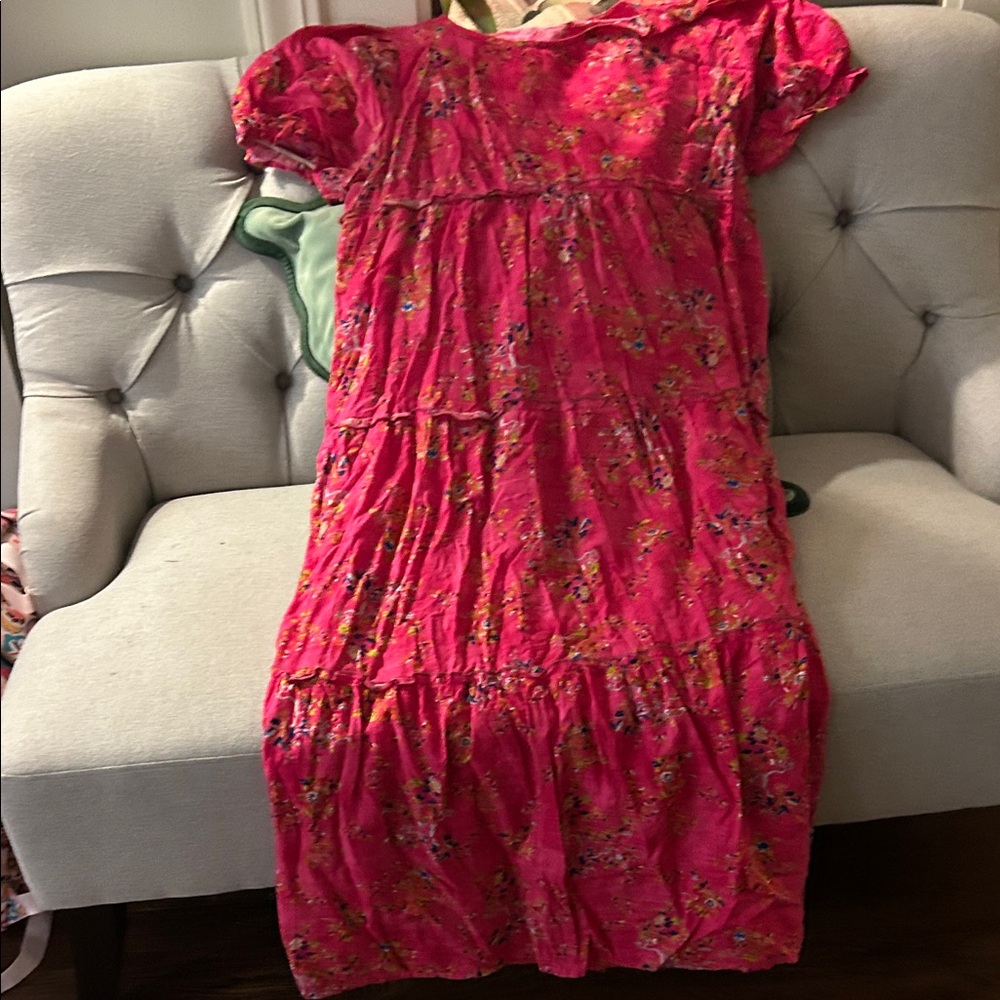 Floral Pink Maxi Dress
